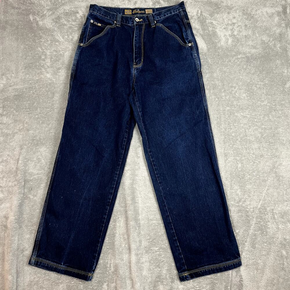 Vintage Y2K Enyce 101 Jeans Mens‎ 32 Baggy Dark Wash Carpenter Grunge